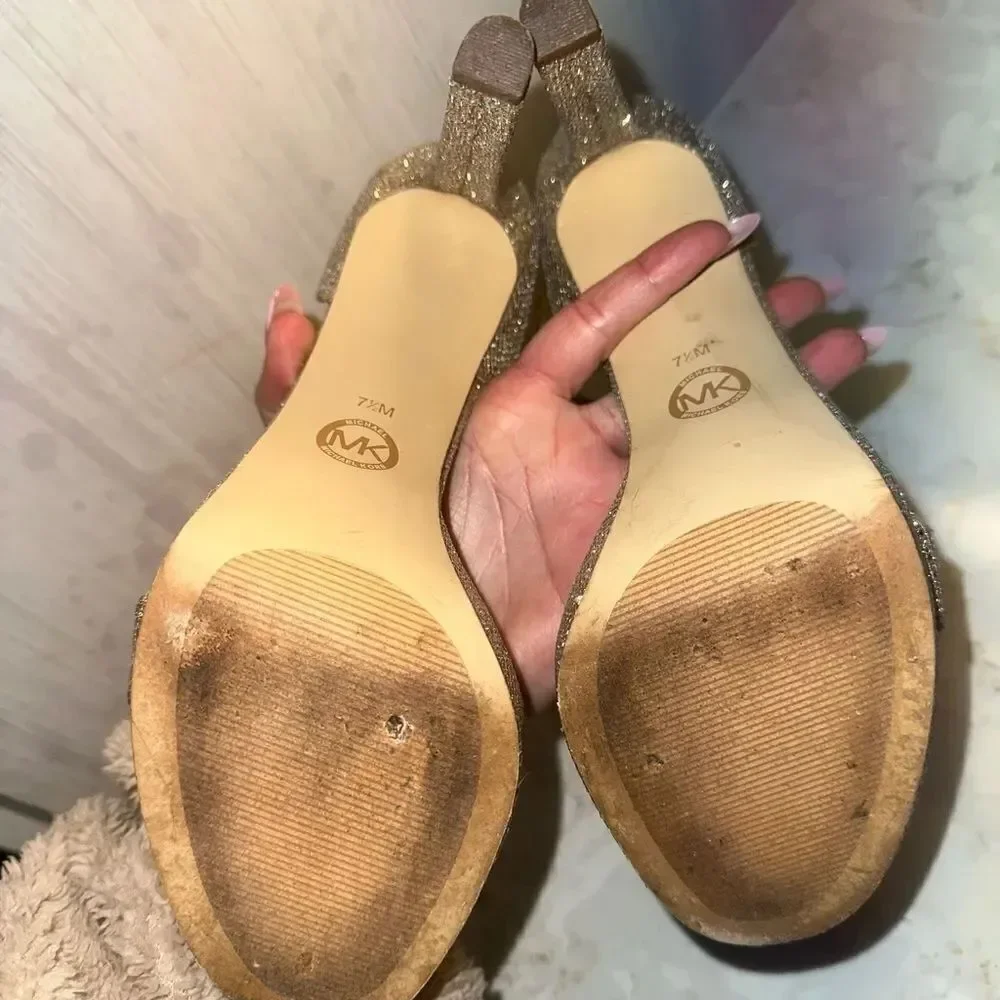 Michael Kors Sparkly Gold Women’s Heels